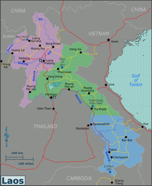 Файл:Laos Regions Map.png